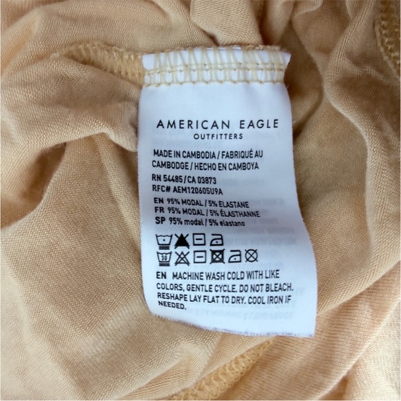 American Eagle orange sherbet loose fit v neck soft & sexy top size medium - Picture 10 of 11